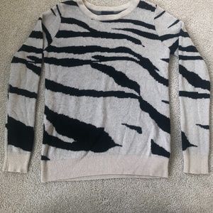 Zebra print sweater